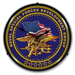 Navy Seals  LED Wall Clock Illuminated not Neon