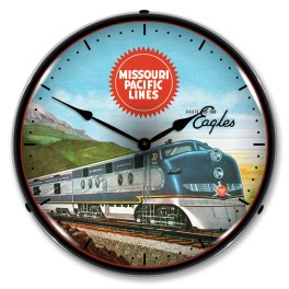Missouri Pacific Sales LED Wall Clock Illuminated not Neon