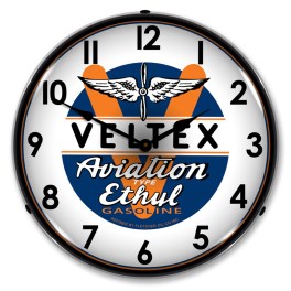 Veltex Aviation LED Wall Clock Illuminated not Neon