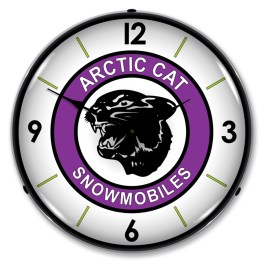 Artic Cat  LED Wall Clock Illuminated not Neon