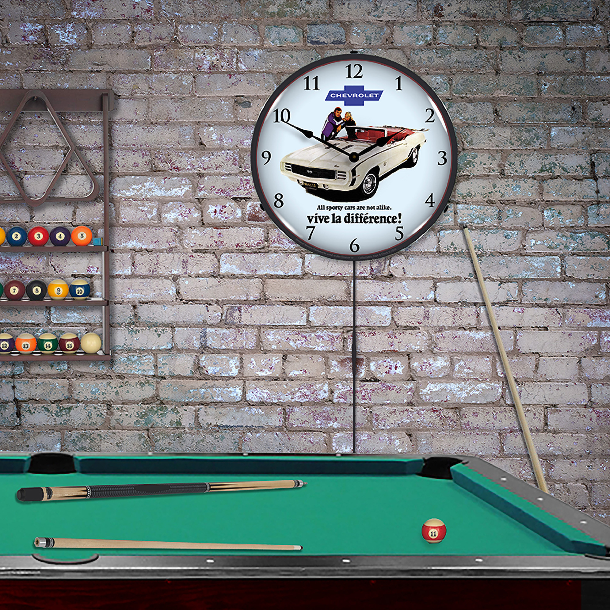 1969 RS SS Camaro Convertible LED Wall Clock Illuminated not Neon 4 1969 RS SS Camaro Convertible LED Wall Clock Illuminated not Neon - Image 4