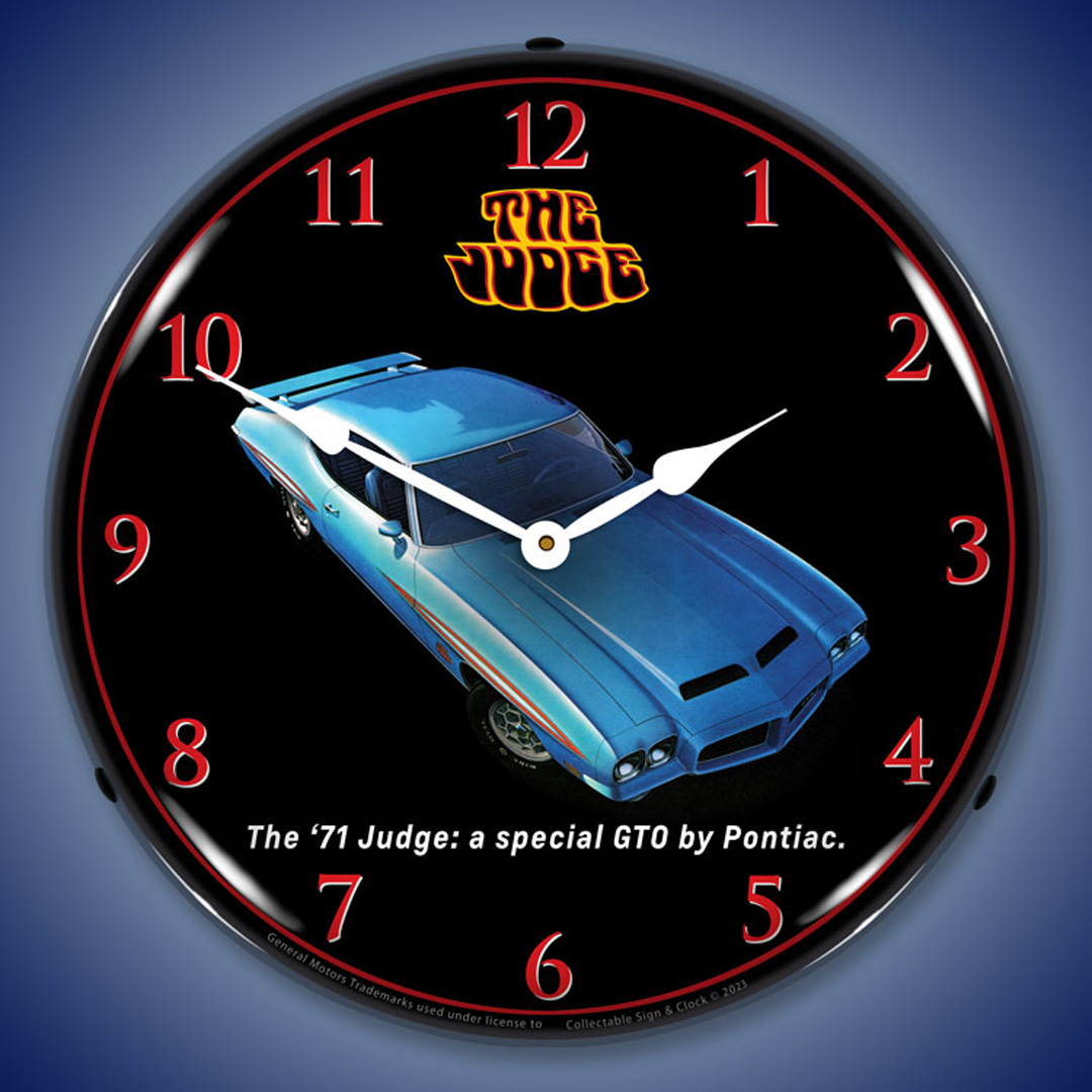 1971 GTO The Judge 2 LED Wall Clock Illuminated not Neon 2 1971 GTO The Judge 2 LED Wall Clock Illuminated not Neon - Image 2