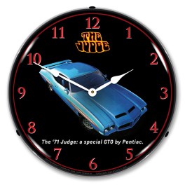 1971 GTO The Judge 2 LED Wall Clock Illuminated not Neon
