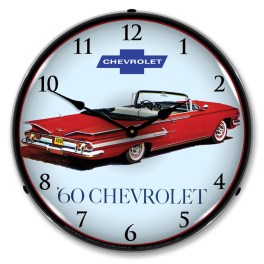 1960 Impala Convertible LED Wall Clock Illuminated not Neon