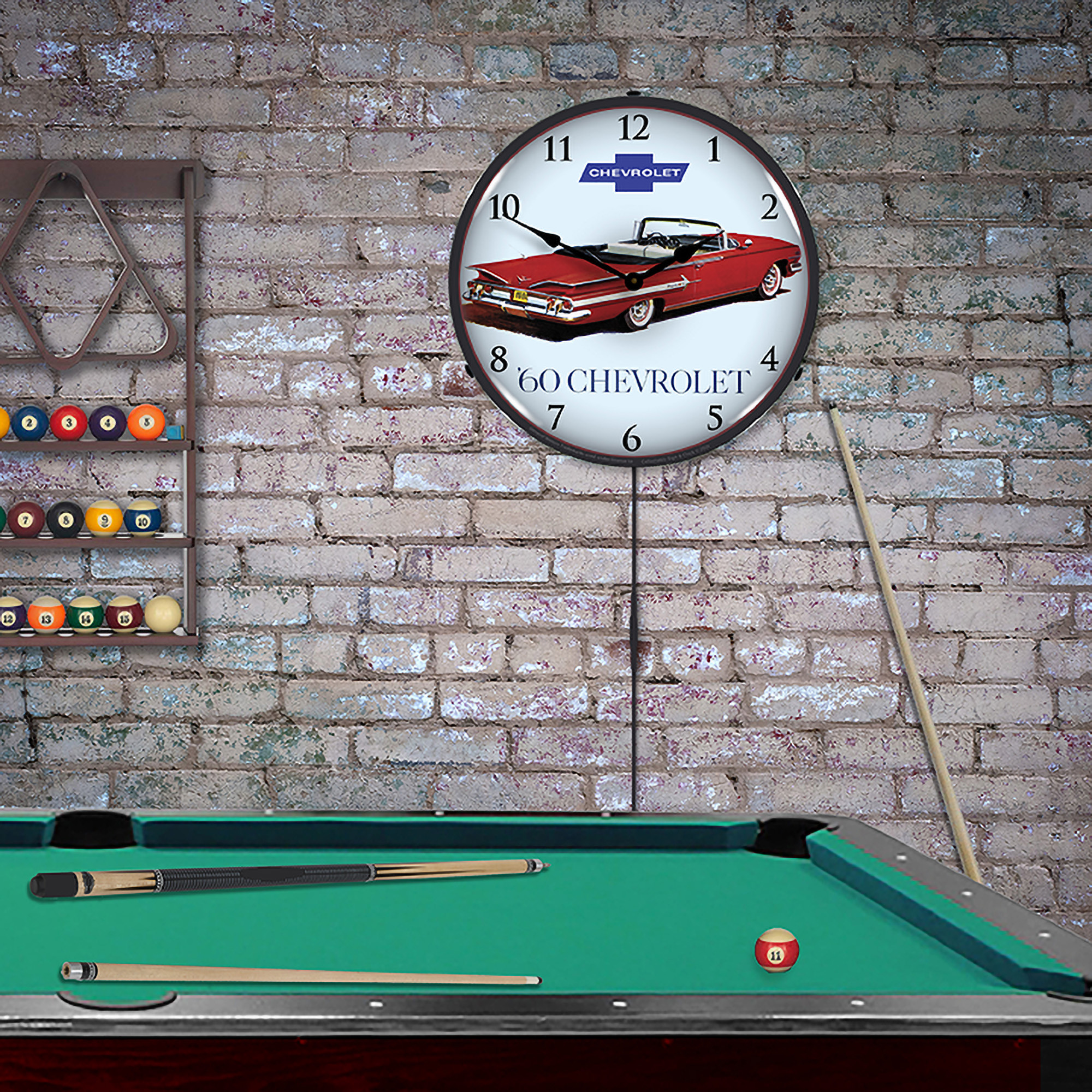 1960 Impala Convertible LED Wall Clock Illuminated not Neon 4 1960 Impala Convertible LED Wall Clock Illuminated not Neon - Image 4