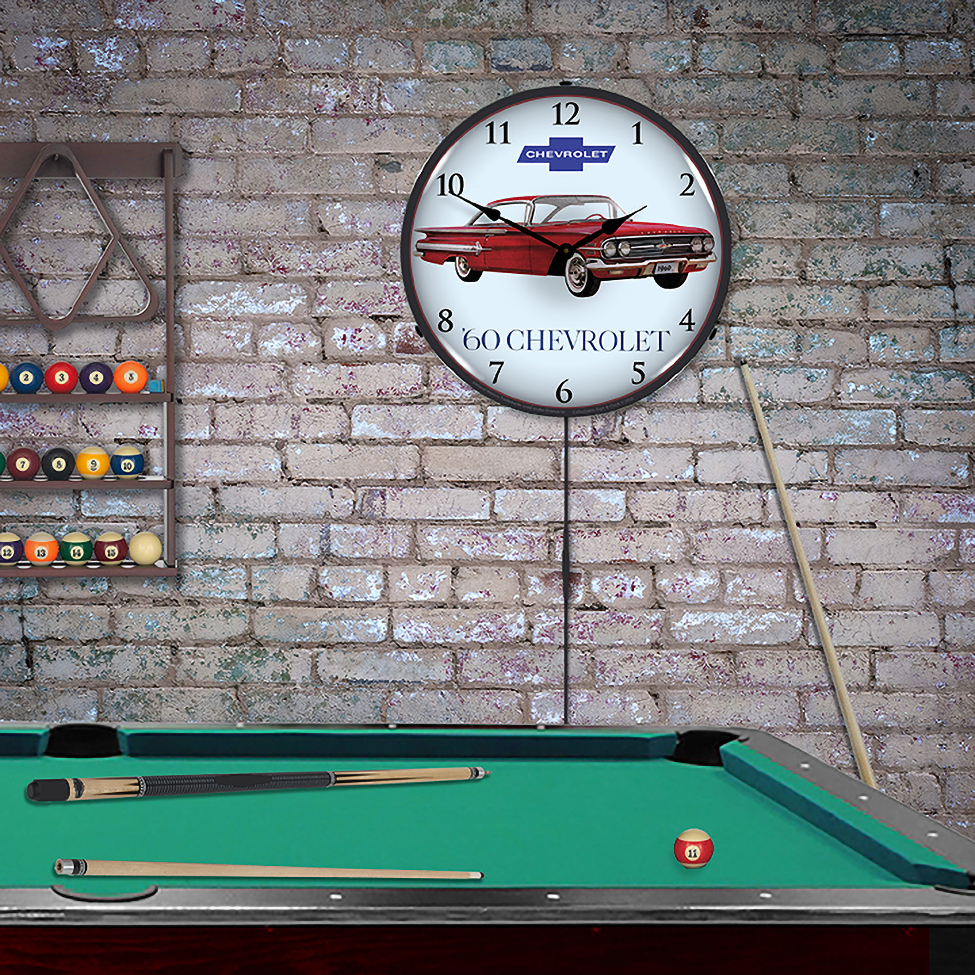 1960 Impala 2 LED Wall Clock Illuminated not Neon 4 1960 Impala 2 LED Wall Clock Illuminated not Neon - Image 4