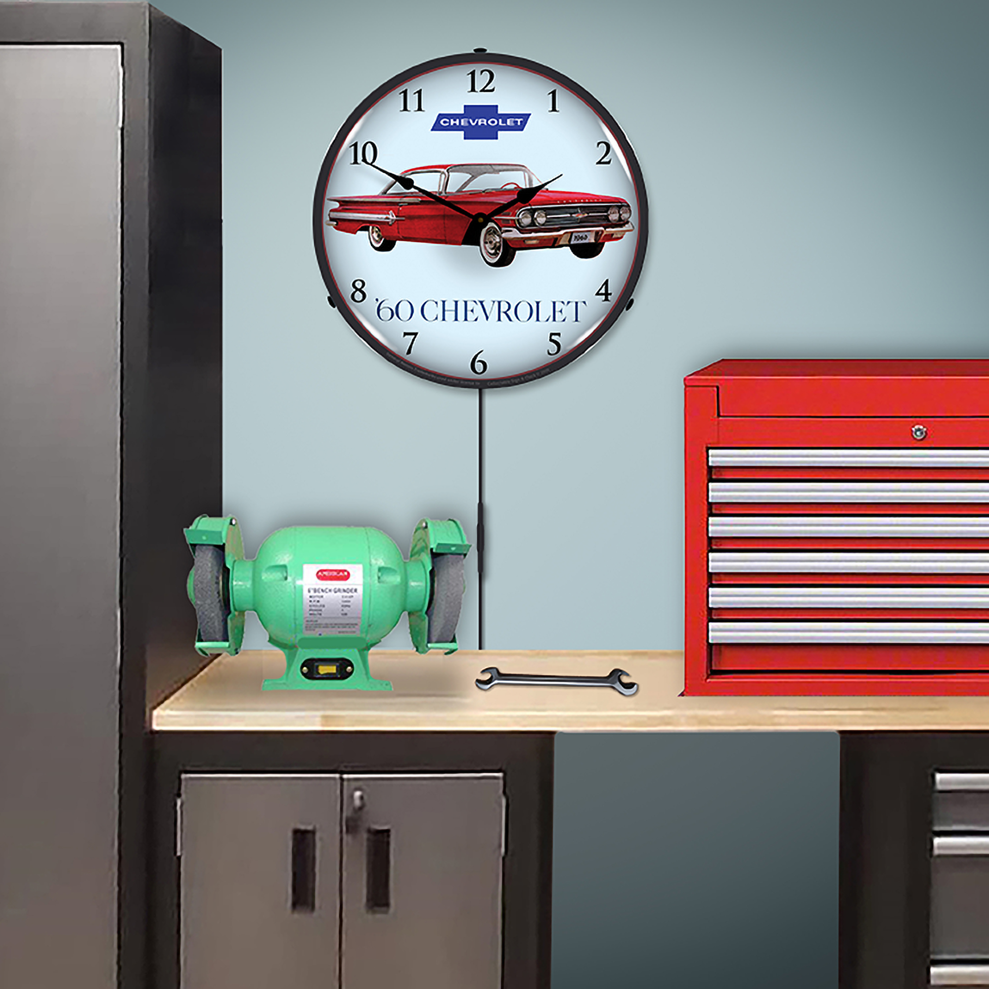 1960 Impala 2 LED Wall Clock Illuminated not Neon 5 1960 Impala 2 LED Wall Clock Illuminated not Neon - Image 5