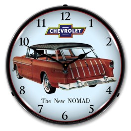 1955  Chevy Nomad LED Wall Clock Illuminated not Neon