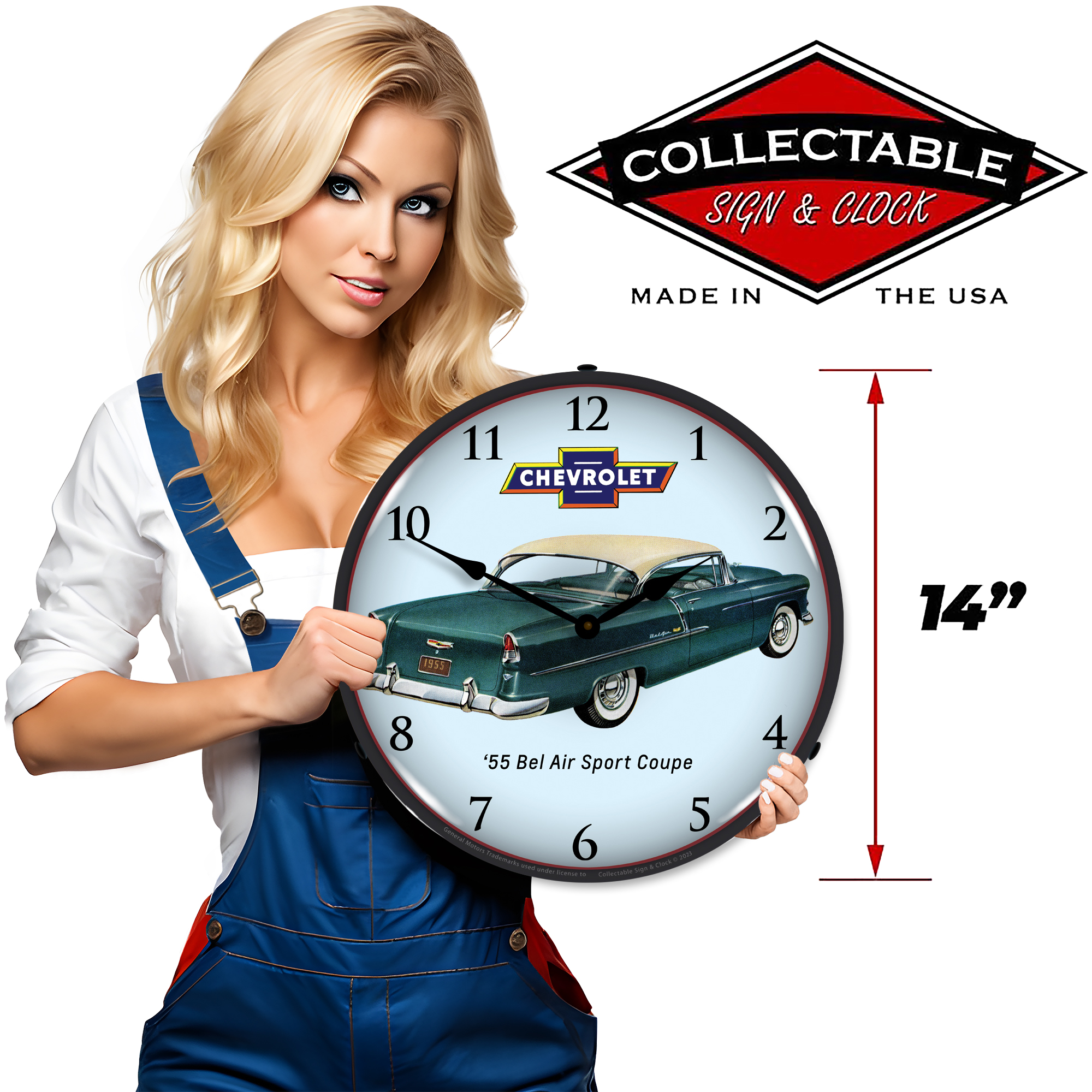 1955 Bel Air Sport Coupe LED Wall Clock Illuminated not Neon 3 1955 Bel Air Sport Coupe LED Wall Clock Illuminated not Neon - Image 3