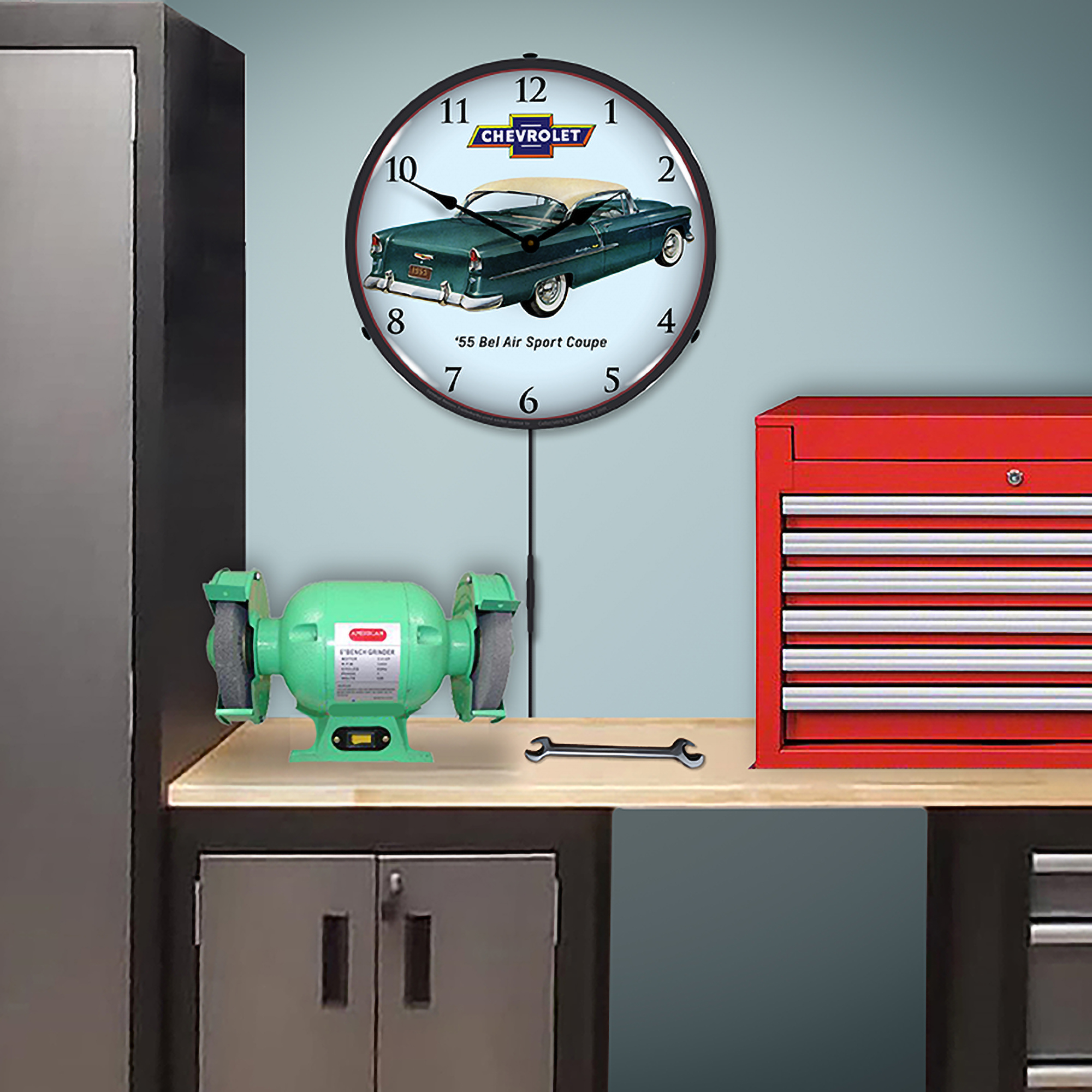 1955 Bel Air Sport Coupe LED Wall Clock Illuminated not Neon 5 1955 Bel Air Sport Coupe LED Wall Clock Illuminated not Neon - Image 5