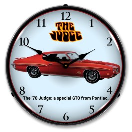 1970 GTO Judge LED Wall Clock Illuminated not Neon