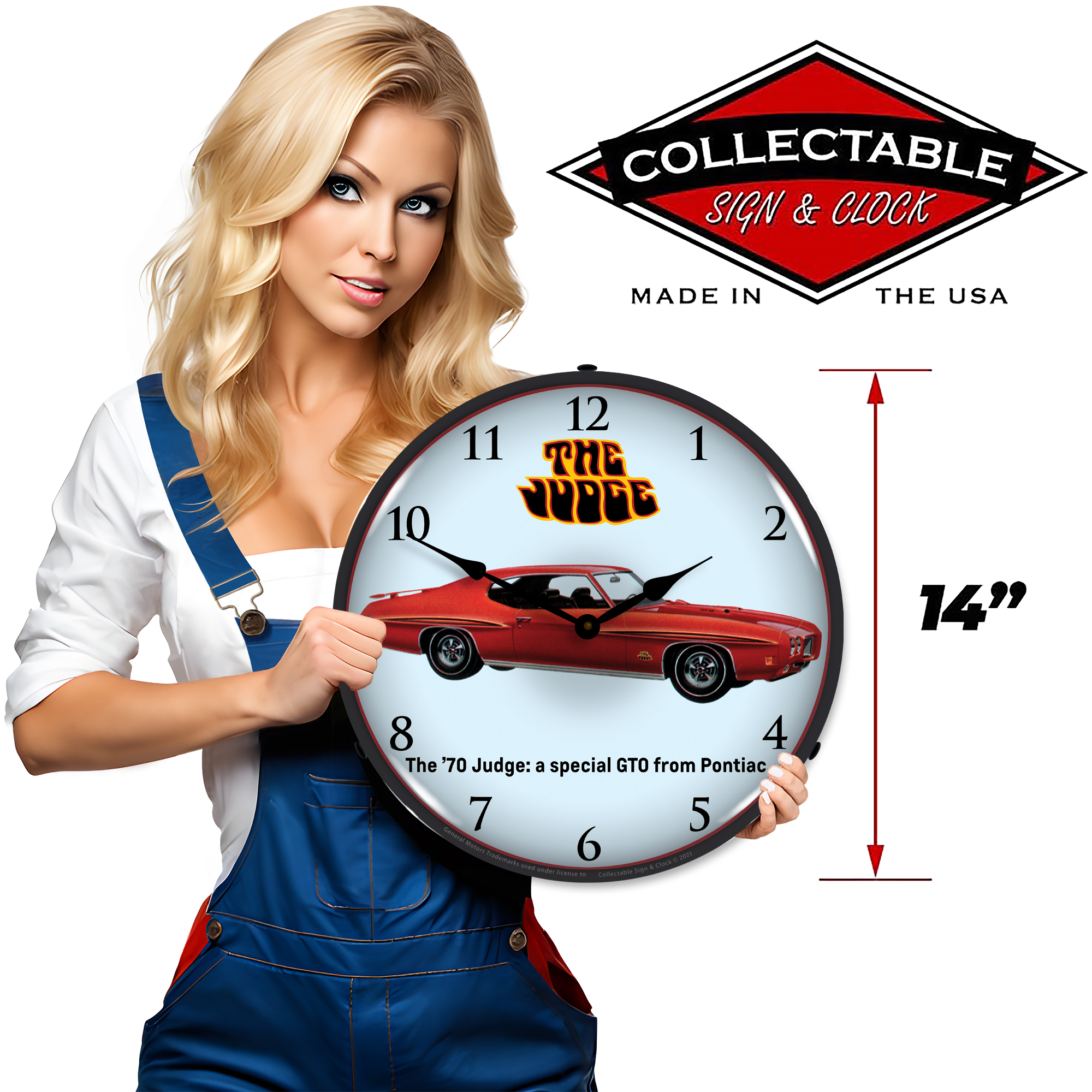 1970 GTO Judge LED Wall Clock Illuminated not Neon 3 1970 GTO Judge LED Wall Clock Illuminated not Neon - Image 3