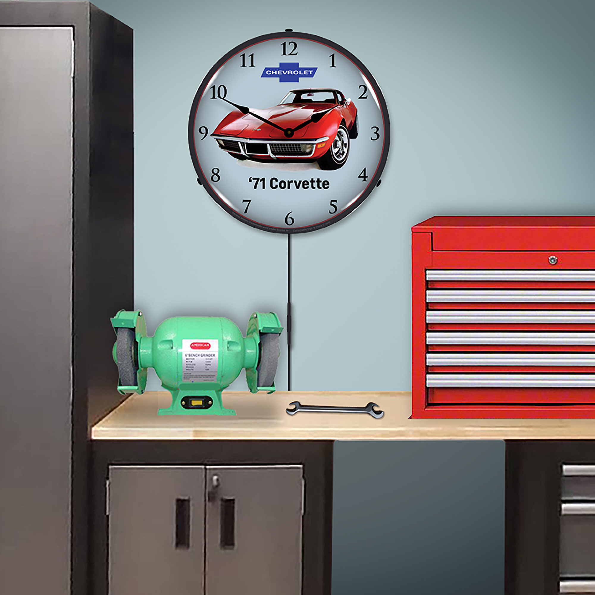 1971 Corvette LED Wall Clock Illuminated not Neon 5 1971 Corvette LED Wall Clock Illuminated not Neon - Image 5