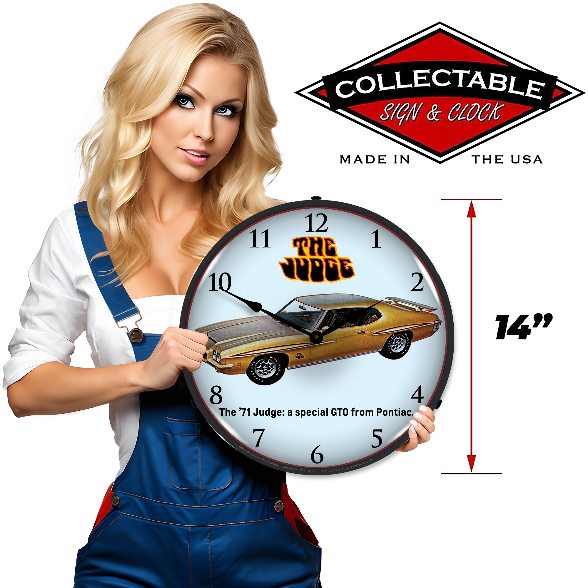 1971 GTO Judge LED Wall Clock Illuminated not Neon 3 1971 GTO Judge LED Wall Clock Illuminated not Neon - Image 3