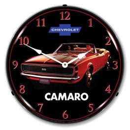 1967 Camaro Convertible LED Wall Clock Illuminated not Neon