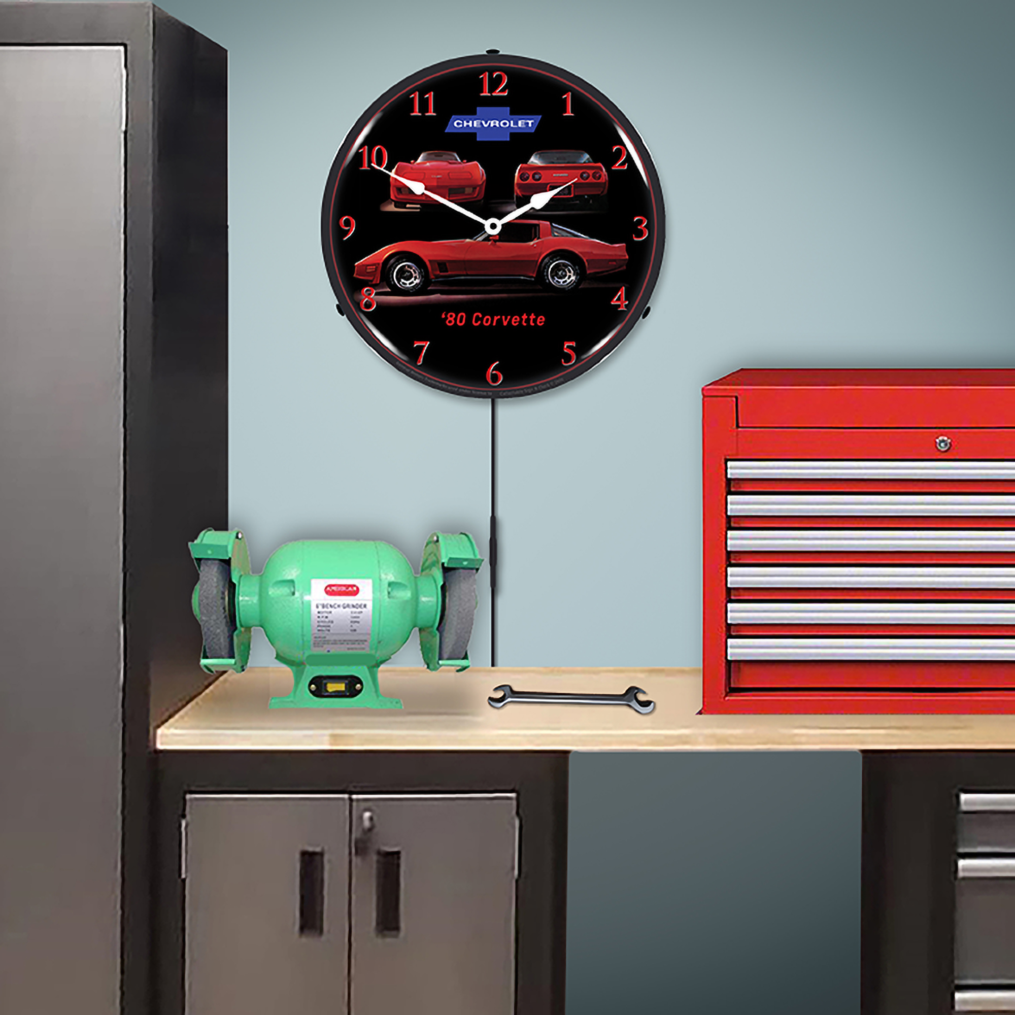 1980 Corvette LED Wall Clock Illuminated not Neon 5 1980 Corvette LED Wall Clock Illuminated not Neon - Image 5