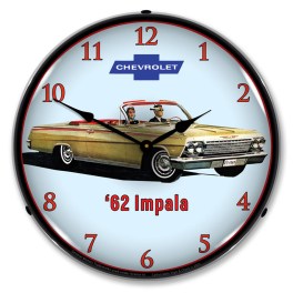 1962 Impala Convertible LED Wall Clock Illuminated not Neon