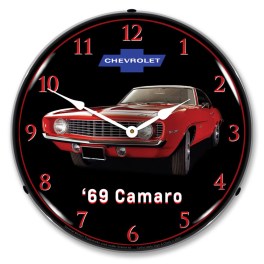 1969 Camaro LED Wall Clock Illuminated not Neon