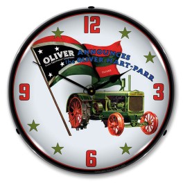 Oliver Hart Tractor LED Wall Clock Illuminated not Neon