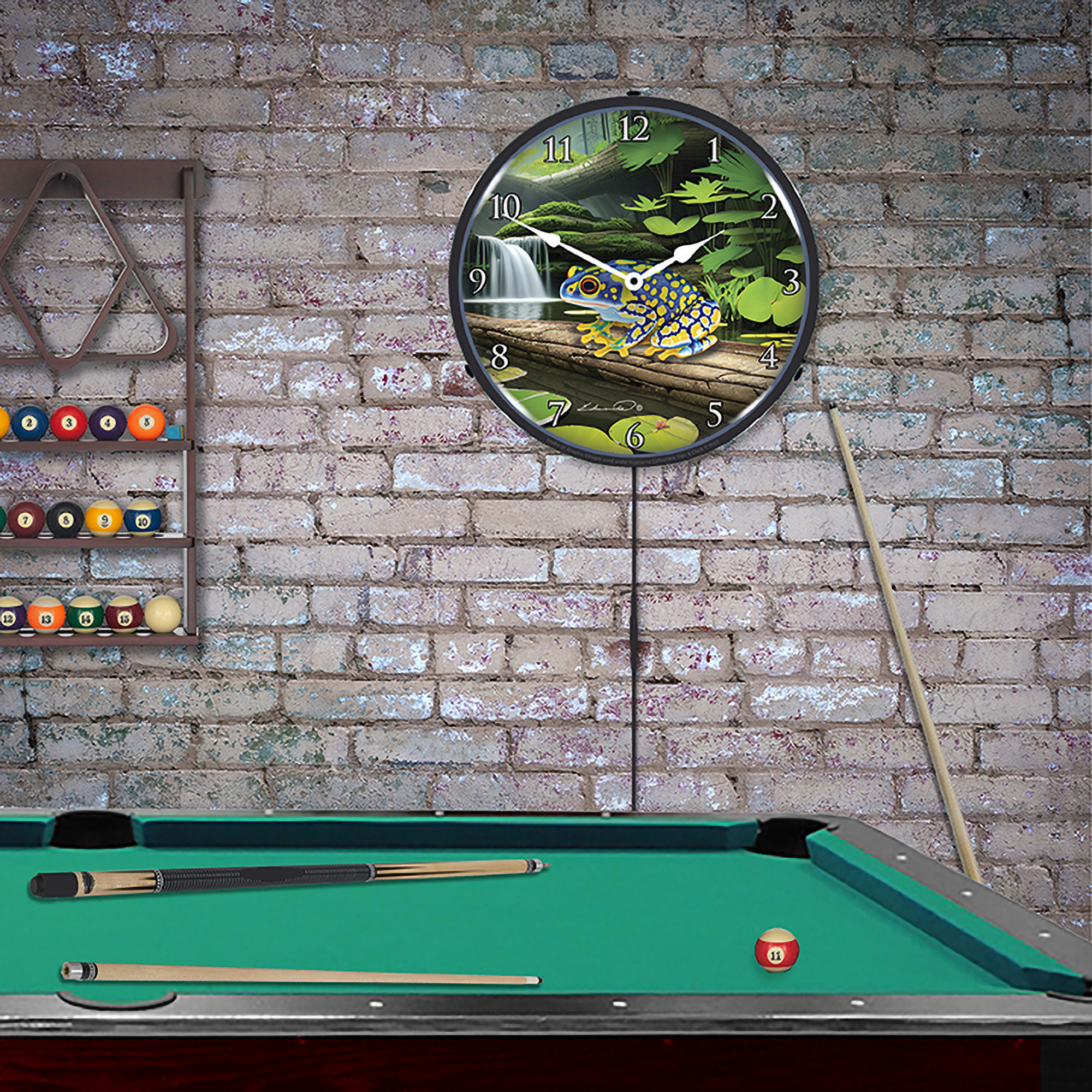 Poison Dart Frog Blue LED Wall Clock Illuminated not Neon 3 Poison Dart Frog Blue LED Wall Clock Illuminated not Neon - Image 3