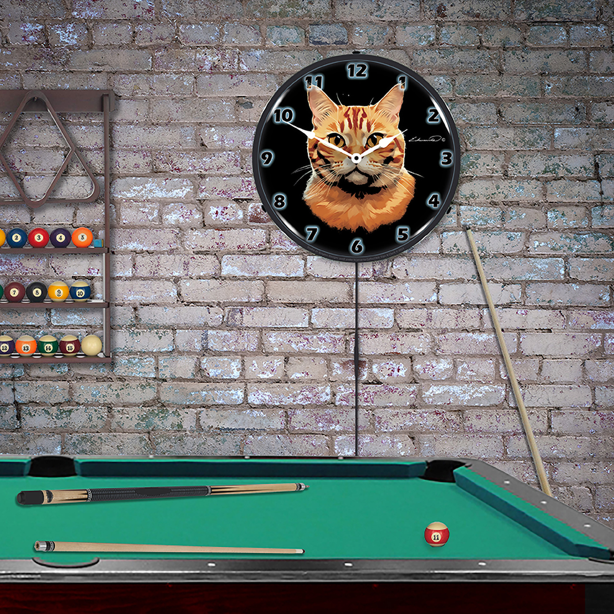 American Shorthair Cat LED Wall Clock Illuminated not Neon 3 American Shorthair Cat LED Wall Clock Illuminated not Neon - Image 3