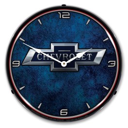 Chevrolet Bowtie 100th Anniversary LED Wall Clock Illuminated not Neon