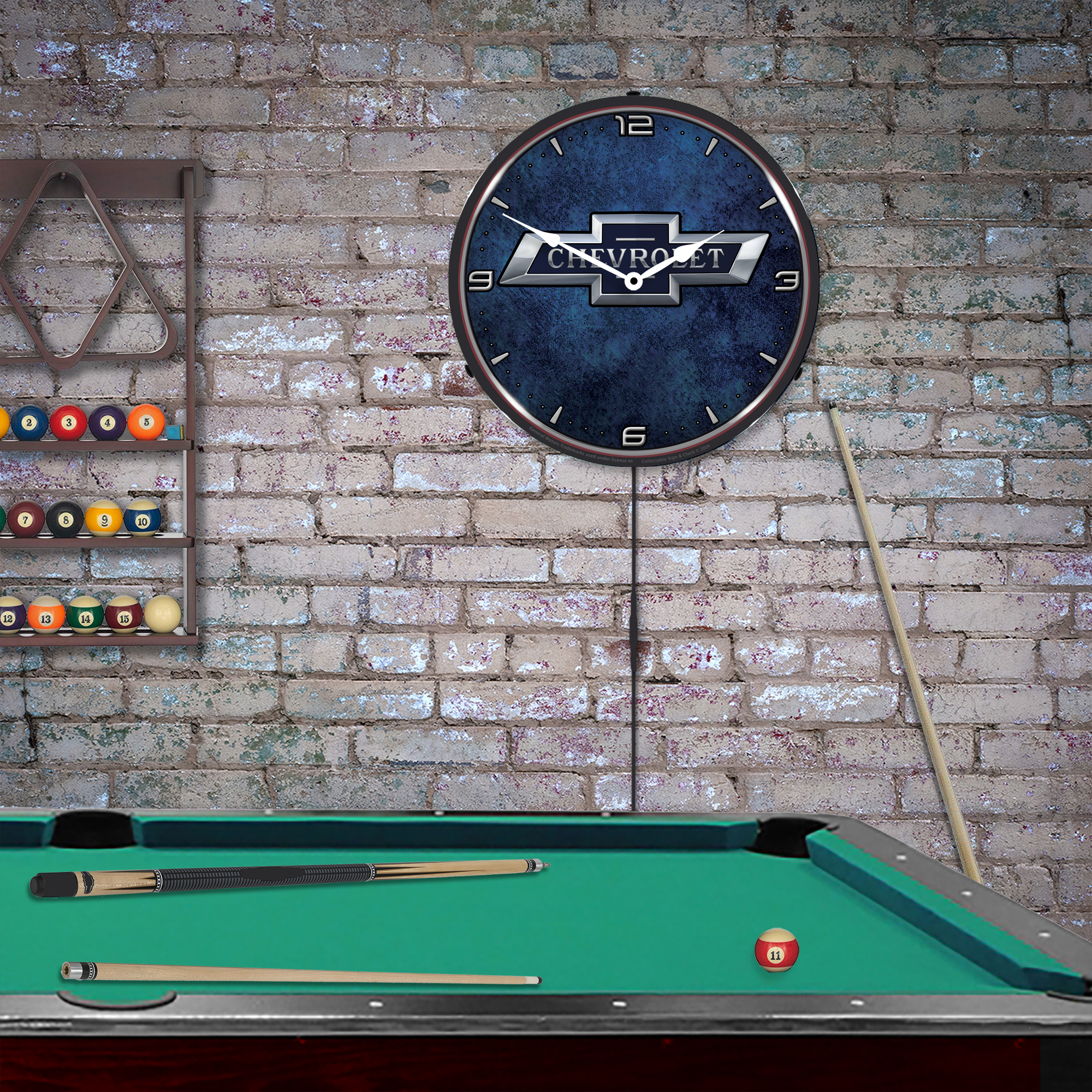 Chevrolet Bowtie 100th Anniversary LED Wall Clock Illuminated not Neon 4 Chevrolet Bowtie 100th Anniversary LED Wall Clock Illuminated not Neon - Image 4