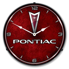 Pontiac LED Wall Clock Illuminated not Neon
