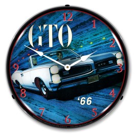 1966 Pontiac GTO LED Wall Clock Illuminated not Neon