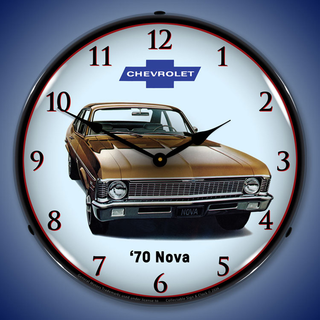 1970 Nova 2 LED Wall Clock Illuminated not Neon 2 1970 Nova 2 LED Wall Clock Illuminated not Neon - Image 2