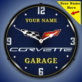 Personalized C6 Corvette Garage Clock