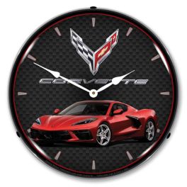 Premium Red Mist Metallic Tintcoat Corvette Wall Clock