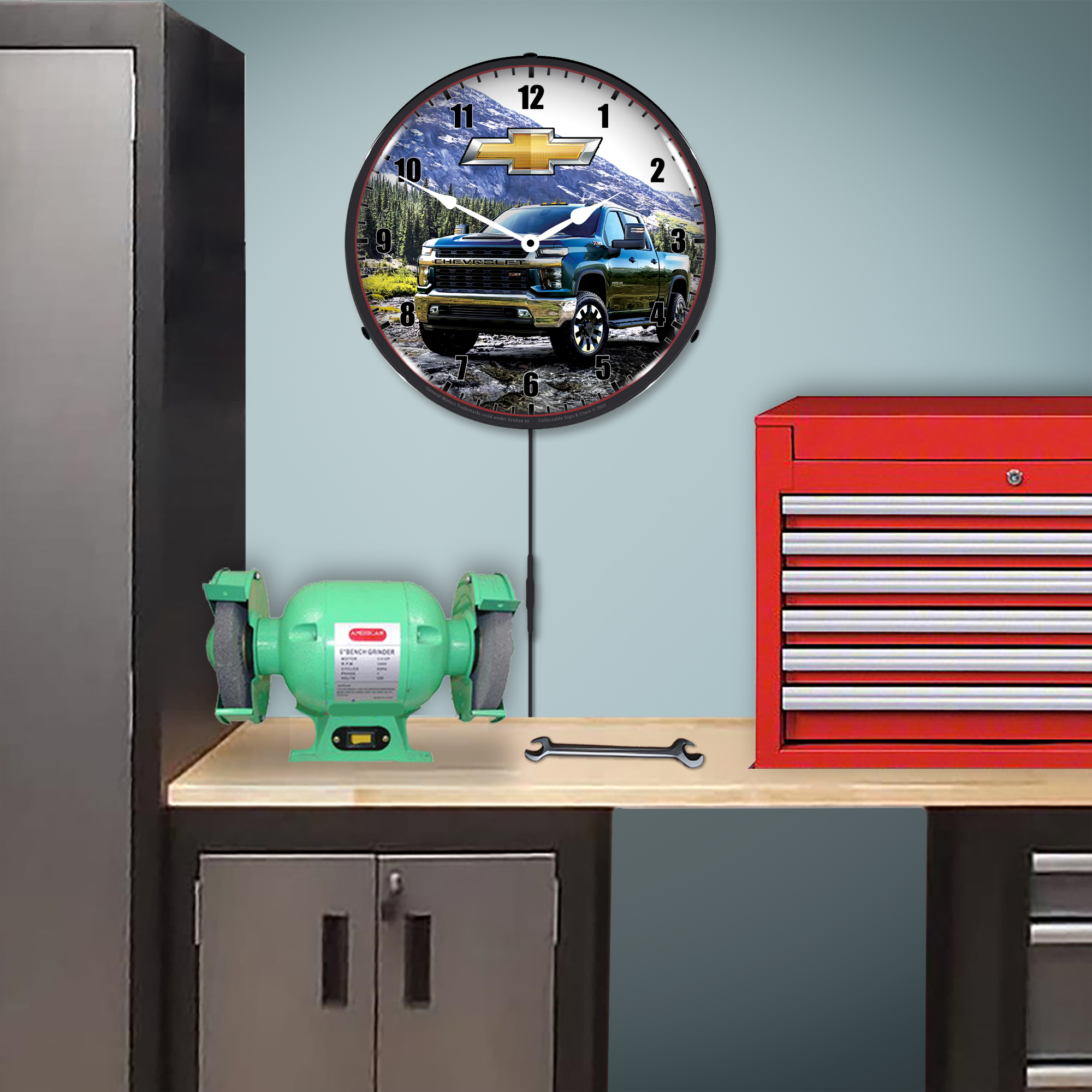 2020 Chevrolet Silverado Truck LED Lighted Clock 4 2020 Chevrolet Silverado Truck LED Lighted Clock - Image 4