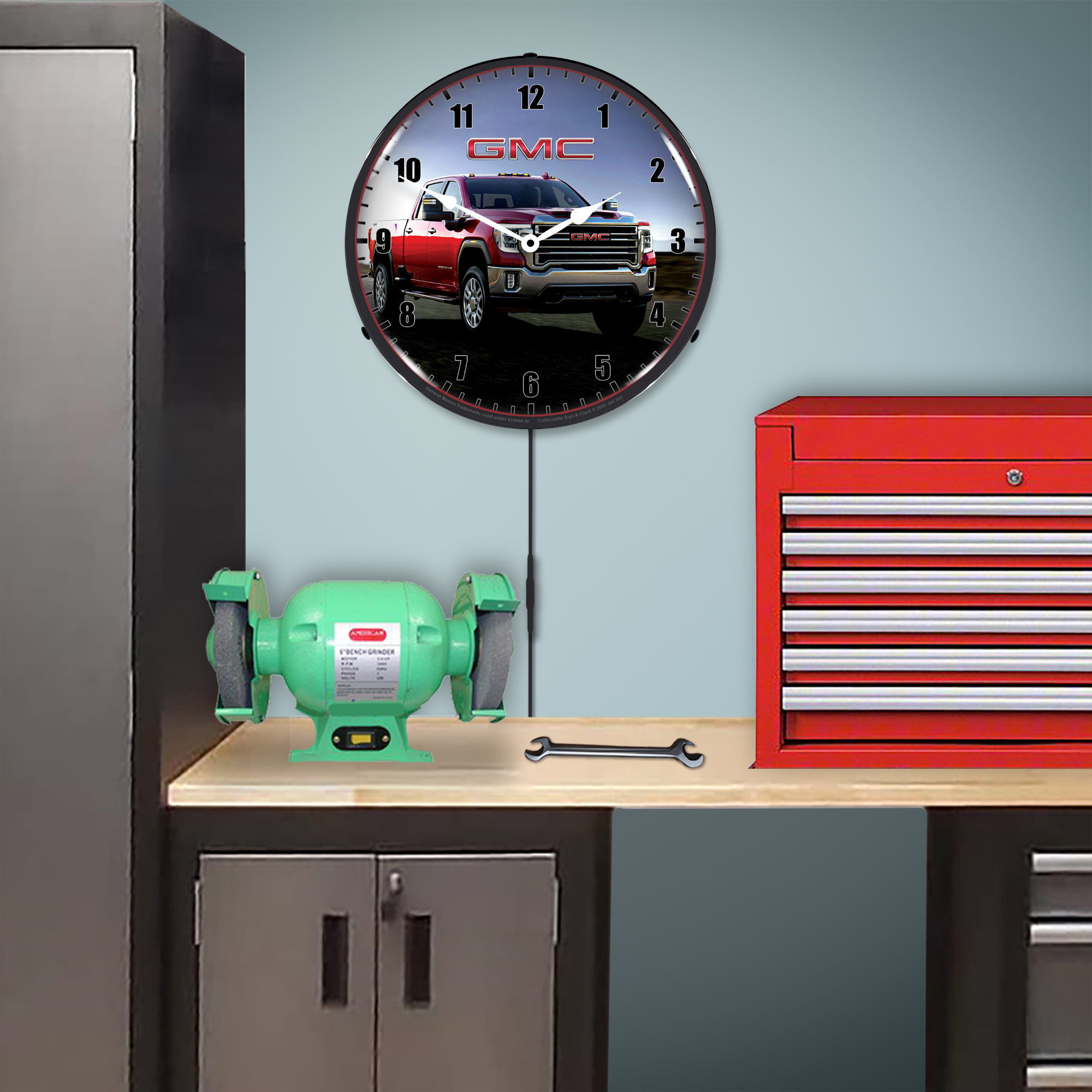 2023 GMC Sierra Truck LED Lighted Wall Clock 4 2023 GMC Sierra Truck LED Lighted Wall Clock - Image 4