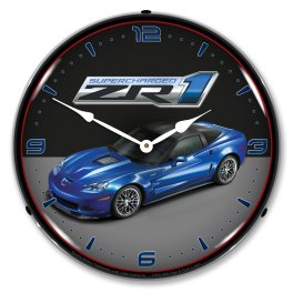 C6 Corvette ZR1 LED Lighted Wall Clock