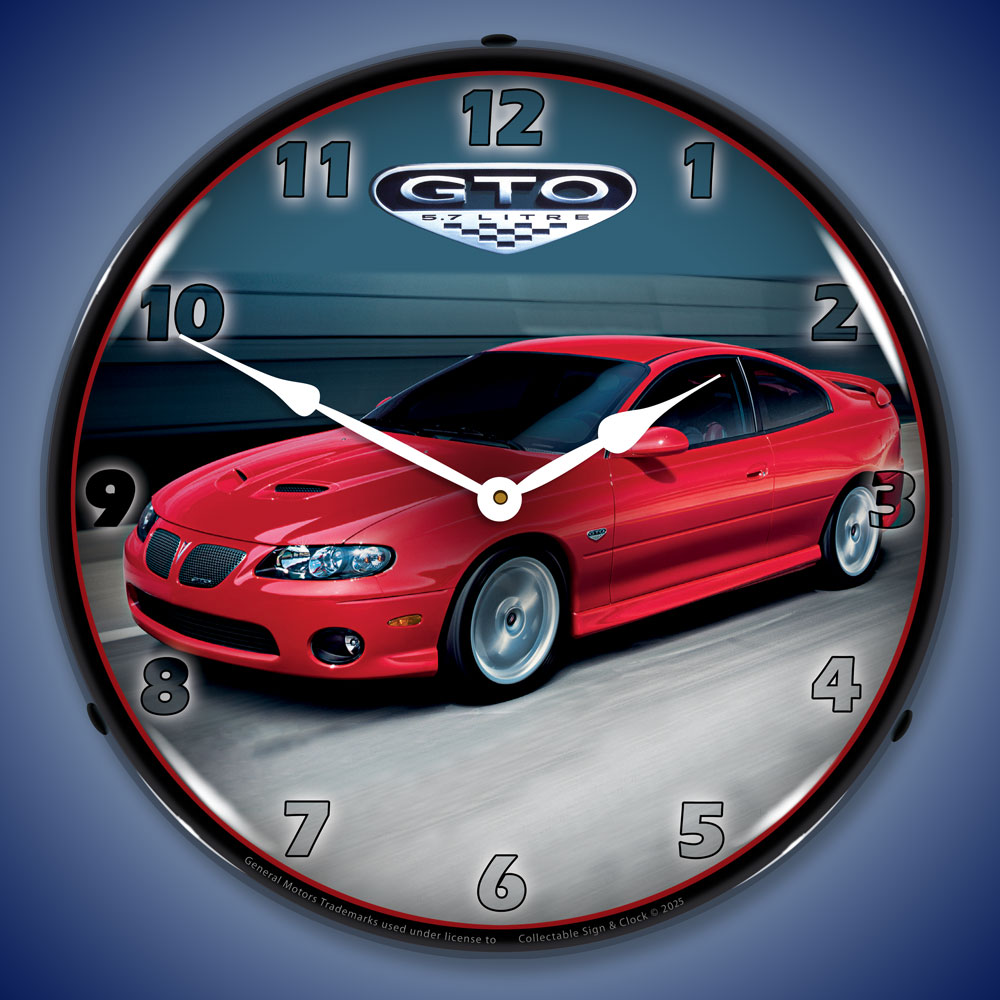 2006 Pontiac GTO LED Lighted Wall Clock 2 2006 Pontiac GTO LED Lighted Wall Clock - Image 2