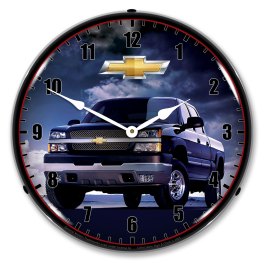 2003 Chevrolet Silverado Truck LED Lighted Wall Clock