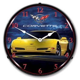 C5 Corvette Z06 LED Lighted Wall Clock