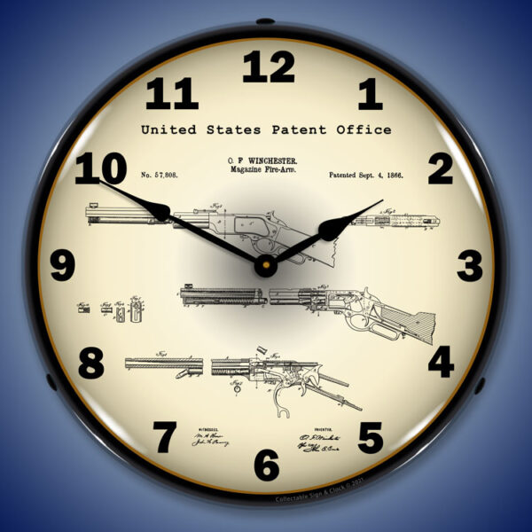 Winchester Lever Action Rifle 1866 Patent