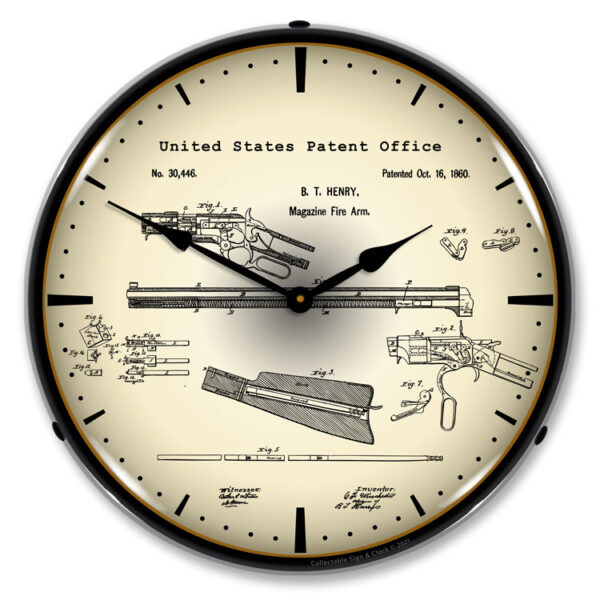 Alternative view of Winchester Repeating Rifle 1860 Patent