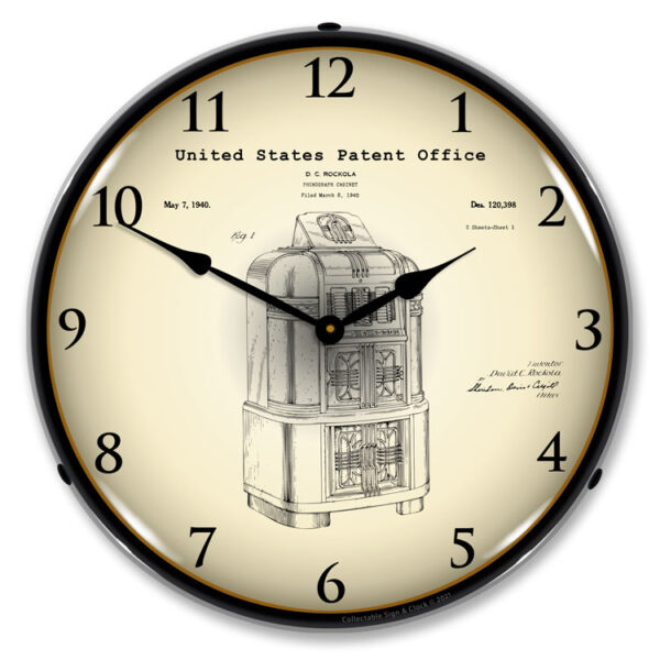 Alternative view of Rockola Jukebox 1940 Patent
