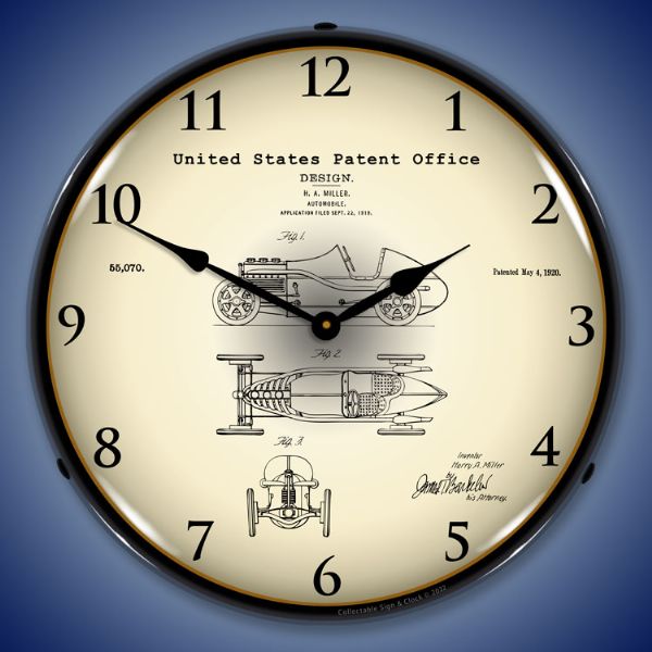 1920 H. A. Miller Race Car Patent