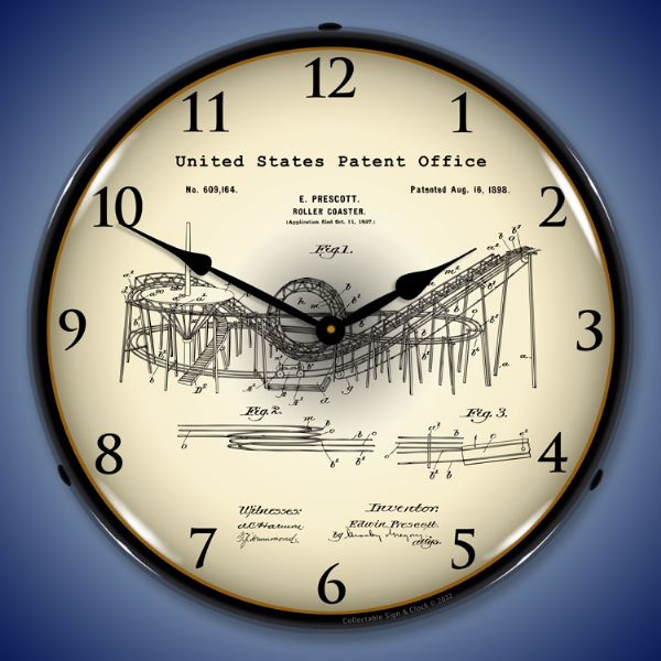 1898 Prescott Roller Coaster Patent