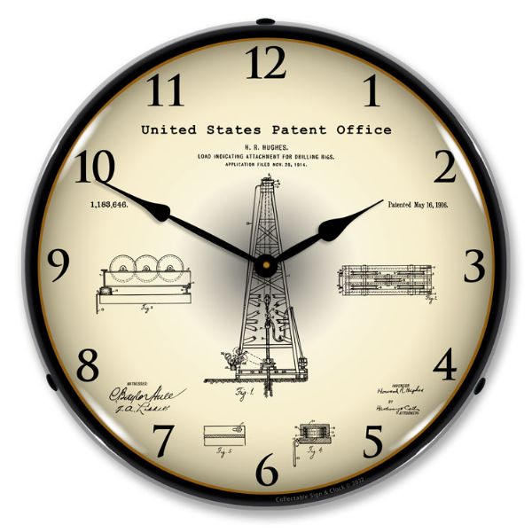 Alternative view of 1916 Howard Hughes Oil Drilling Rig Patent