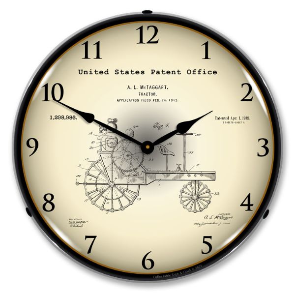 Alternative view of 1919 Antique Tractor Patent