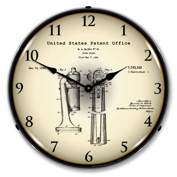 Alternative view of 1929 Soda Fountain Drink Mixer Patent
