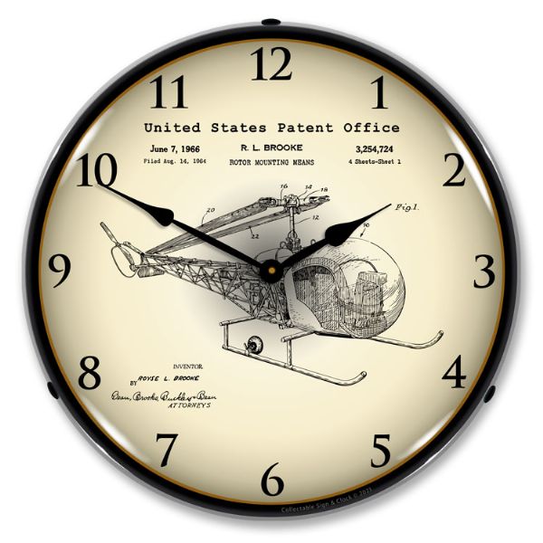 Alternative view of 1966 Bell 47D-1 Helicopter Patent