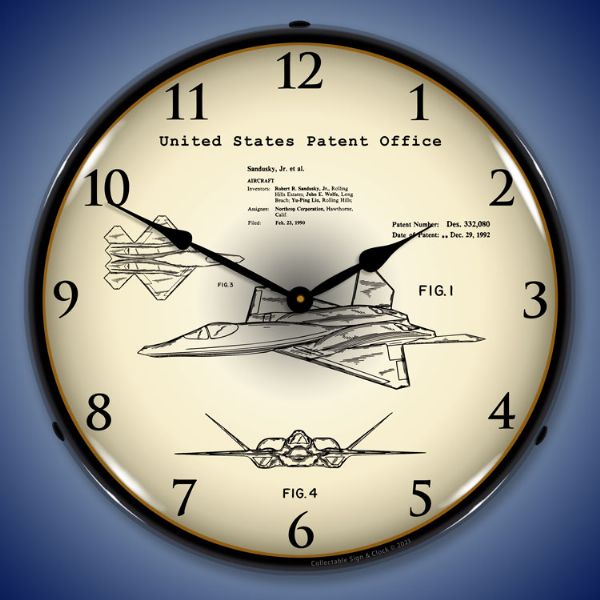 1992 F-22 Raptor Fighter Patent