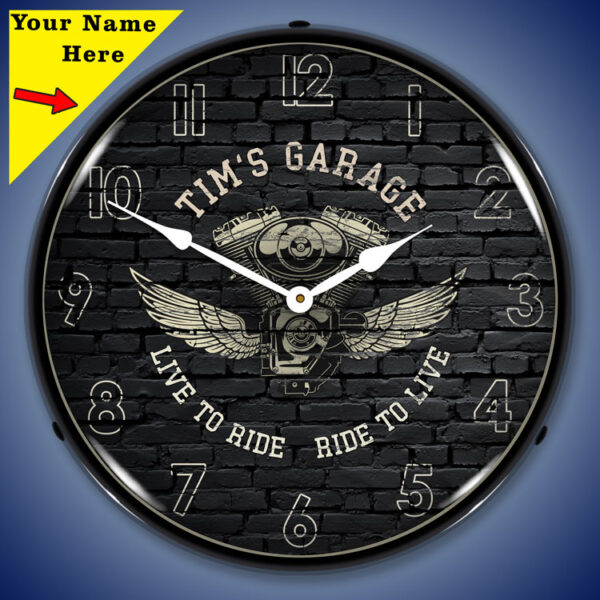 Add Your Name Motorcycle Garage