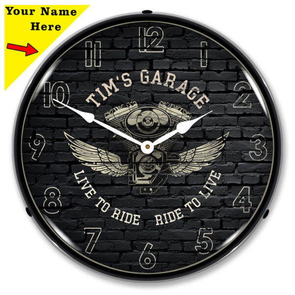 Alternative view of Add Your Name Motorcycle Garage
